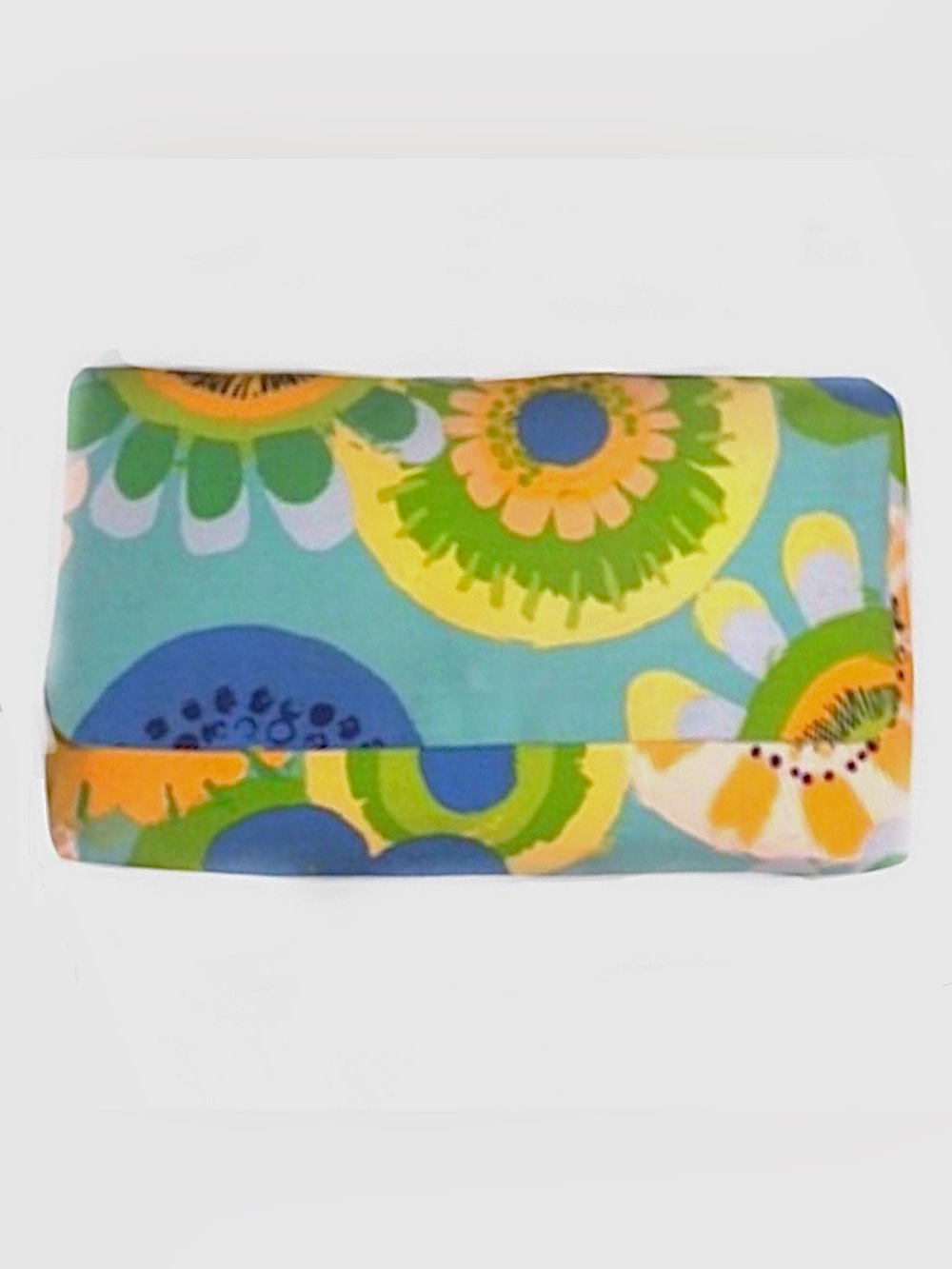 modern flower design clutch with magnetic closure